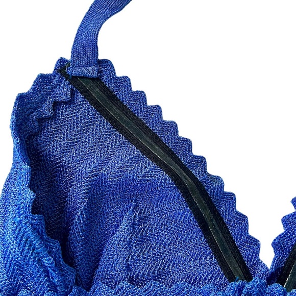 Fendi Vintage Knitwear Bralette Crop Top Skirt Set 10 M Mermaidcore Sirencore - Picture 7 of 11